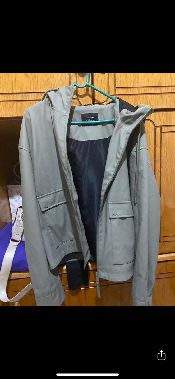 Kadın Haki Düğmeli Street Wear Ceket - Görsel 3