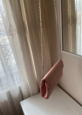 Zincir Detaylı Kadın Clutch Çanta - Görsel 3