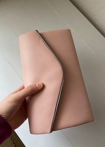 Zincir Detaylı Kadın Clutch Çanta - Görsel 5