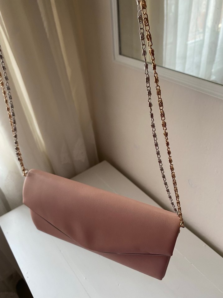 Zincir Detaylı Kadın Clutch Çanta - Görsel 2