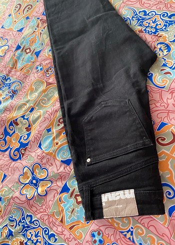 Kadın Gri Normal Paça Denim Pantolon mavi markası - Görsel 8