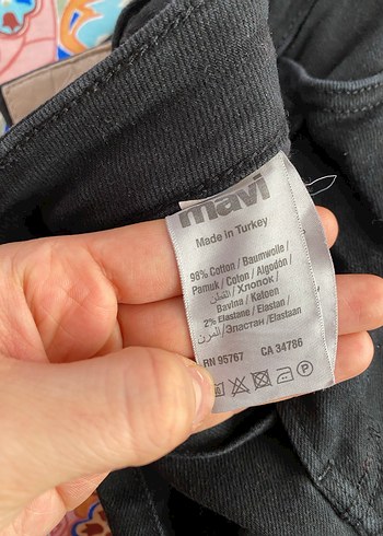 Kadın Gri Normal Paça Denim Pantolon mavi markası - Görsel 7