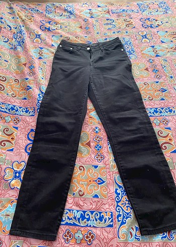 Kadın Gri Normal Paça Denim Pantolon mavi markası - Görsel 10