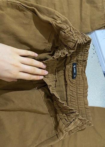 Kadın Kahverengi Midi Bol Pantolon - Görsel 3