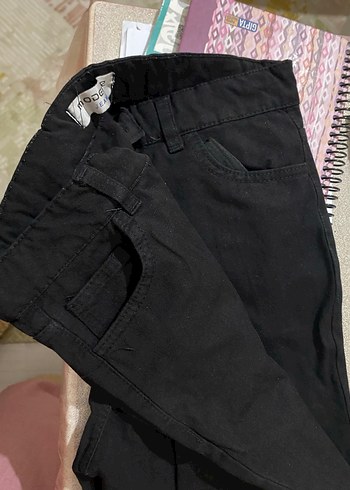 Erkek Siyah Bel Rahat Kesim Pantolon - Görsel 2