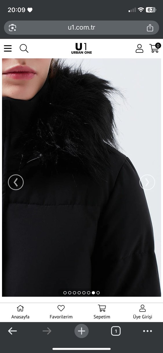 Siyah Kürklü Kadın Kışlık Mont - Görsel 3