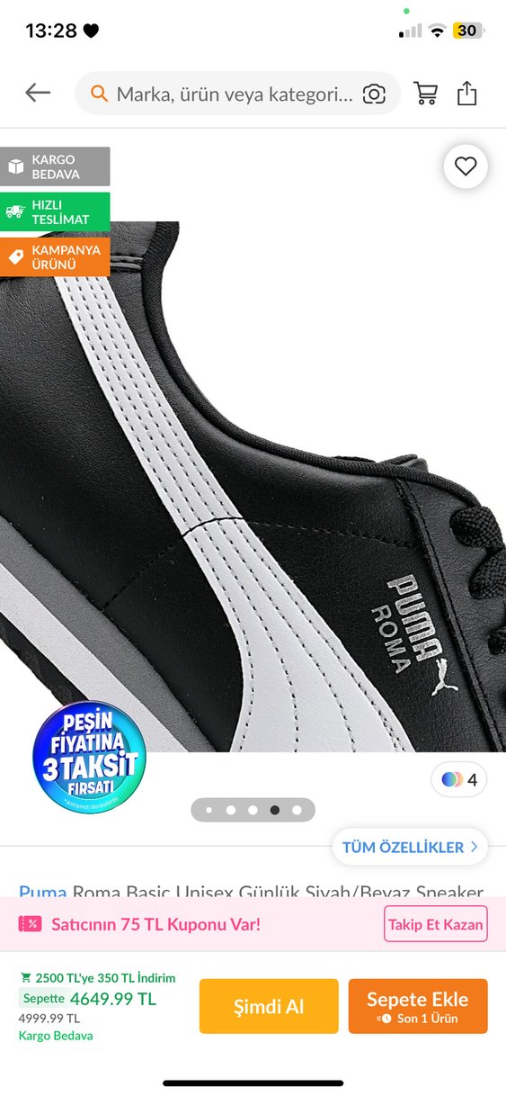 Puma roma basic spor ayakkabı - Görsel 2