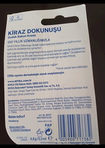 Nivea Disney Prenses Kiraz Dudak Bakım Kremi - Görsel 2