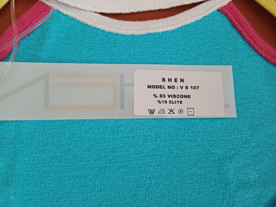 Turkuaz Triko Kısa Kollu XS/ S Beden - Görsel 4