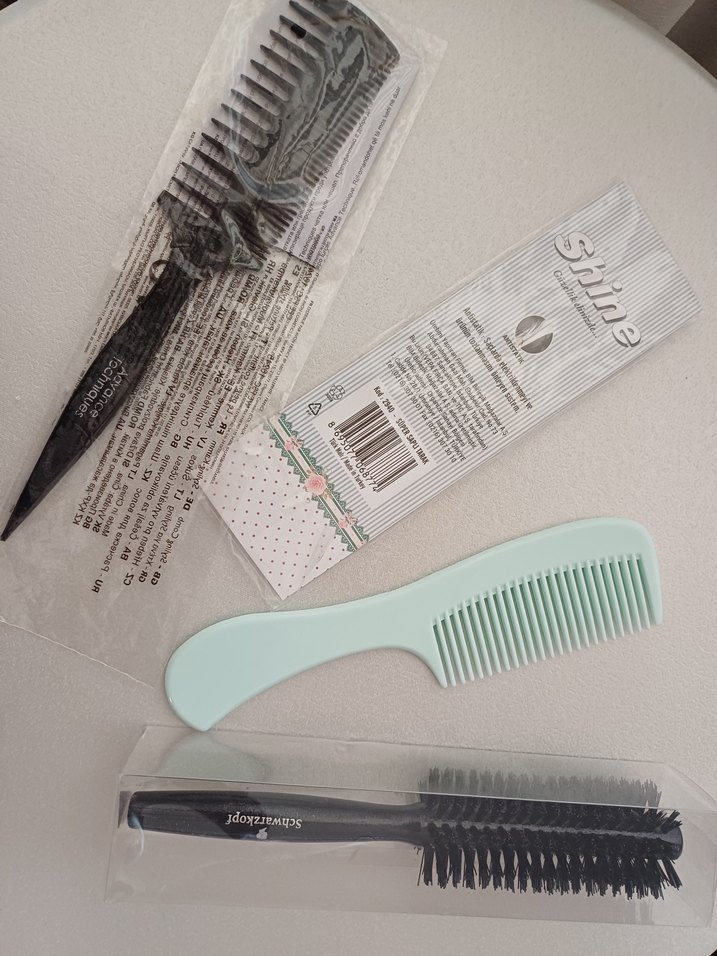 Shine Saç Tarağı,FÖN fırçası, Topuz taragi - Görsel 5