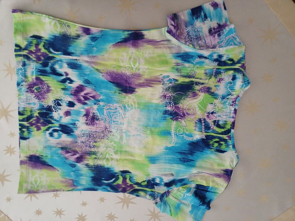 Sabri ÖZEL marka Renkli Kadın Kısa Kollu Tişört - Görsel 5