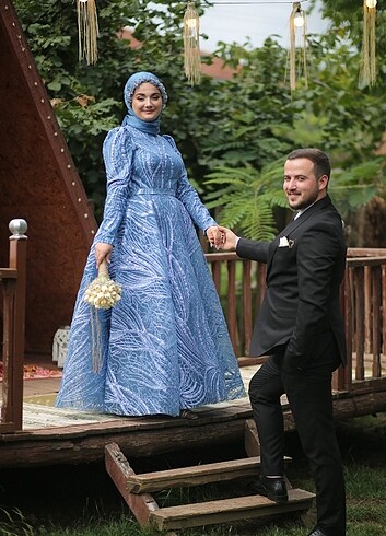 Tesettür söz ve nişan elbisesi