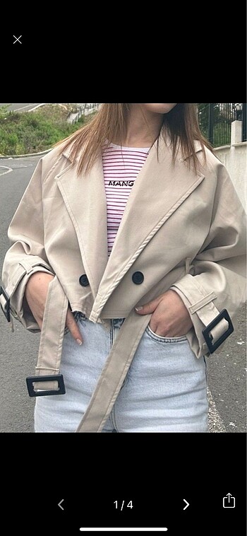 Diğer Trençkot crop