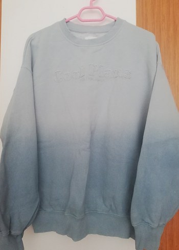 Mavi Batik Desenli Kadın Sweatshirt