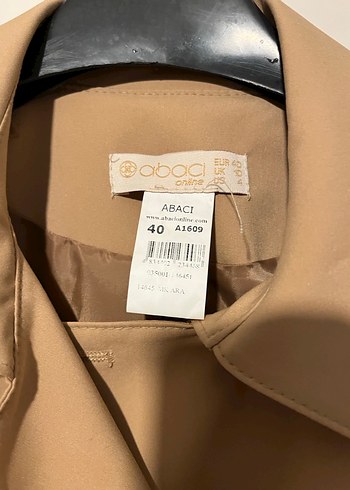 Armine Bej Düğmeli Uzun Kadın Trençkot