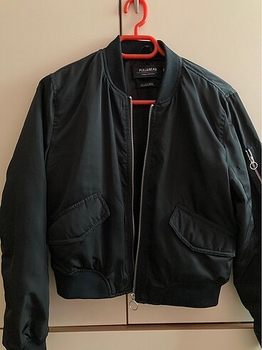 pull&bear siyah mevsimlik bomber ceket