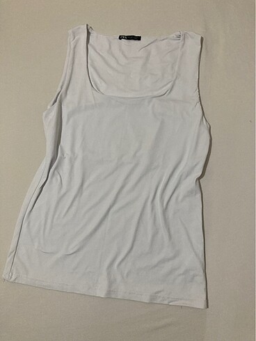 zara beyaz kolsuz atlet / bluz
