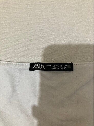 Zara zara beyaz kolsuz atlet / bluz