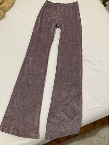 Bershka subdued dusuk bel ispanyol paca tayt/ pantolon