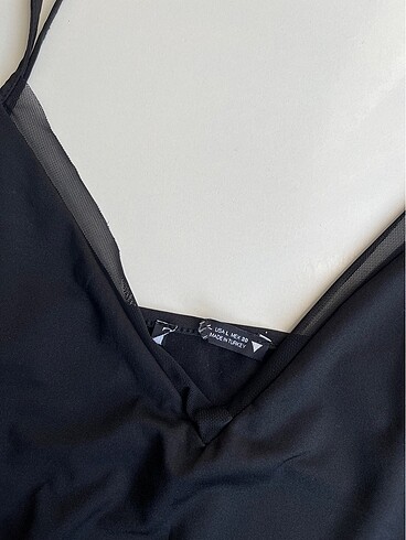 Zara zara siyah askılı bluz