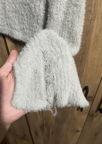 H&M Gri Kadın Uzun Kollu Triko Kazak