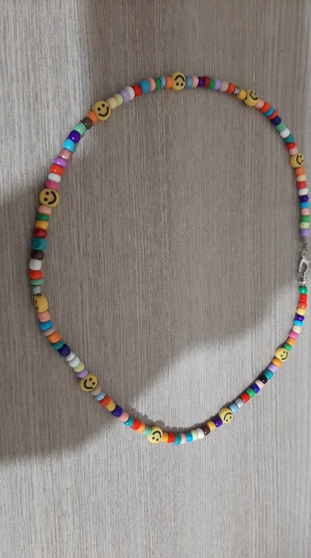 Renkli Boncuklu Uzun Kadın Kolye - Görsel 2