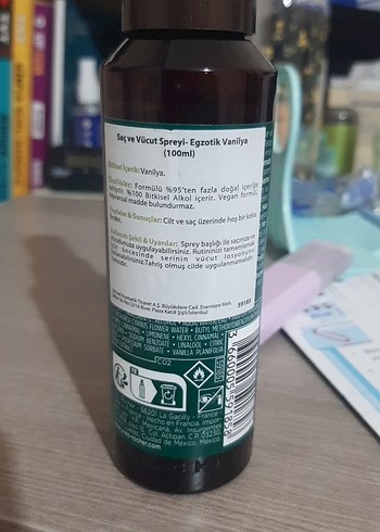 Yves Rocher Vanille Bourbon Vücut ve Saç Spreyi - Görsel 2