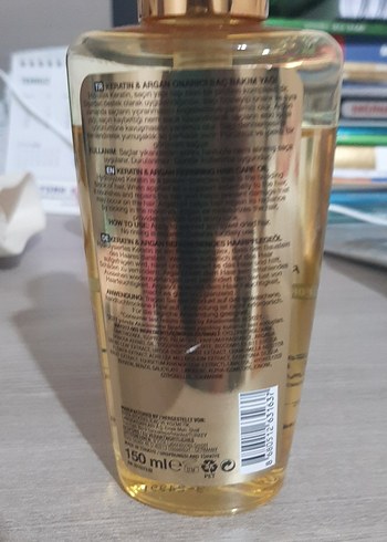 Bıoxcin Keratin & Argan Onarıcı Saç Bakım Yağı - Görsel 3