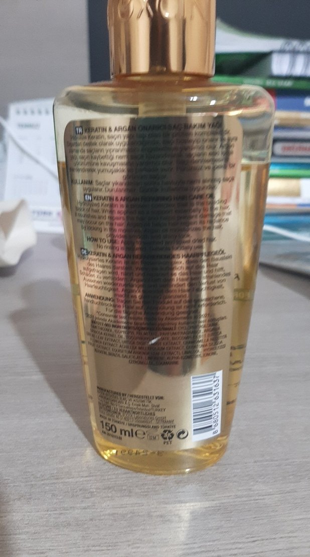 Bıoxcin Keratin & Argan Onarıcı Saç Bakım Yağı - Görsel 3