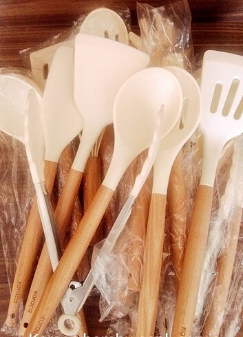 Silikon kaşık spatula kevgir