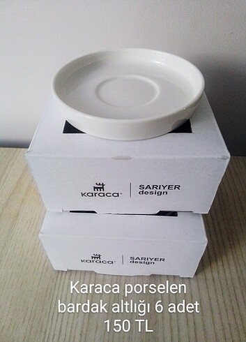 6'lı bardak altlığı porselen