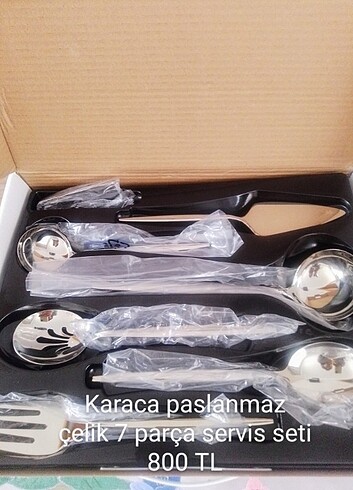 Karaca paslanmaz çelik servis seti