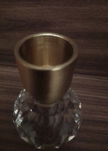 Beden beyaz Renk Karaca 3 bölmeli Kristal Mumluk
