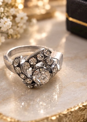 Pandora Vintage Kadin Yuzuk Parlak Tasli