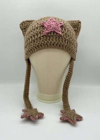 Örgü Bere Yıldız İşlemeli - Görsel 2