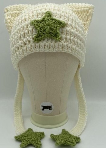 Örgü Bere Yıldız İşlemeli - Görsel 4