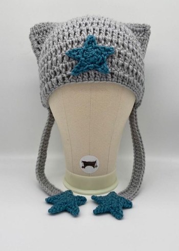 Örgü Bere Yıldız İşlemeli - Görsel 3