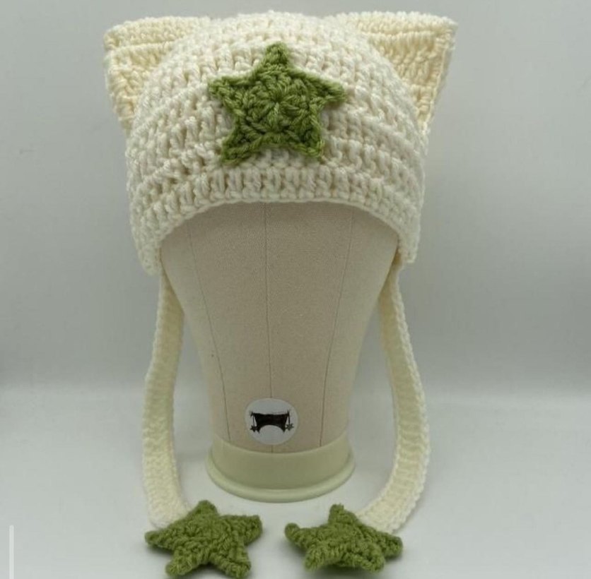 Örgü Bere Yıldız İşlemeli - Görsel 4