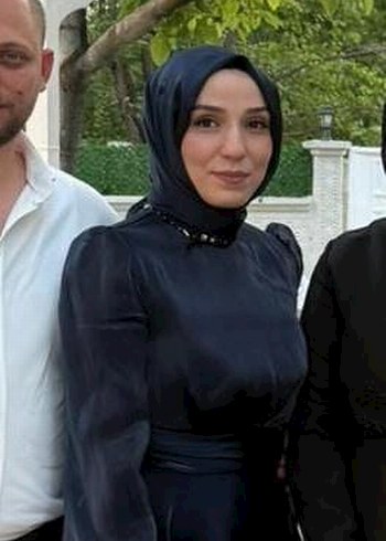 Uzun Kollu koyu lacivert Gotik Henna Elbise - Görsel 3