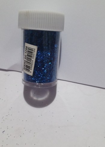 Mavi Parlak Tırnak Süsü - Görsel 2