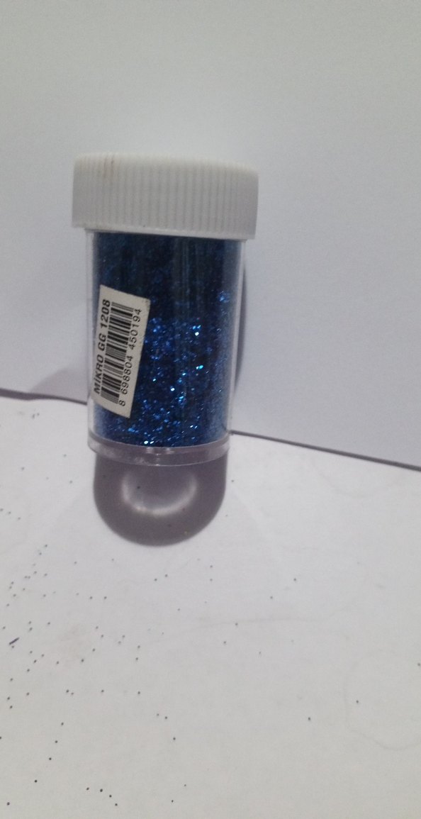 Mavi Parlak Tırnak Süsü - Görsel 2