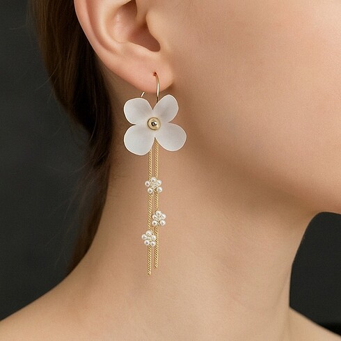 Accessory Collective Çiçekli sarkıt küpe ?