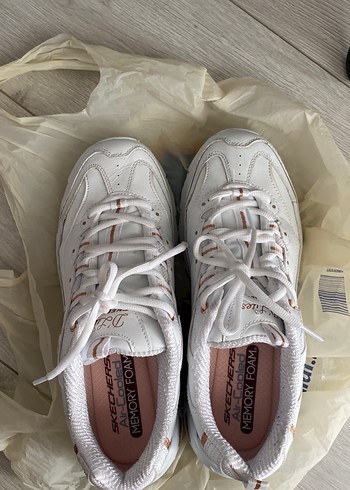 Skechers Beyaz Kadın Spor Ayakkabı DLites 39 numara - Görsel 4