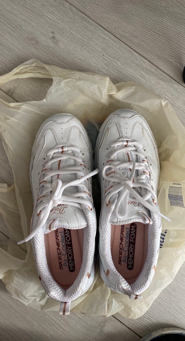 Skechers Beyaz Kadın Spor Ayakkabı DLites 39 numara - Görsel 4