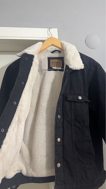 Pull and Bear Pull and bear içi kürklü kot ceket