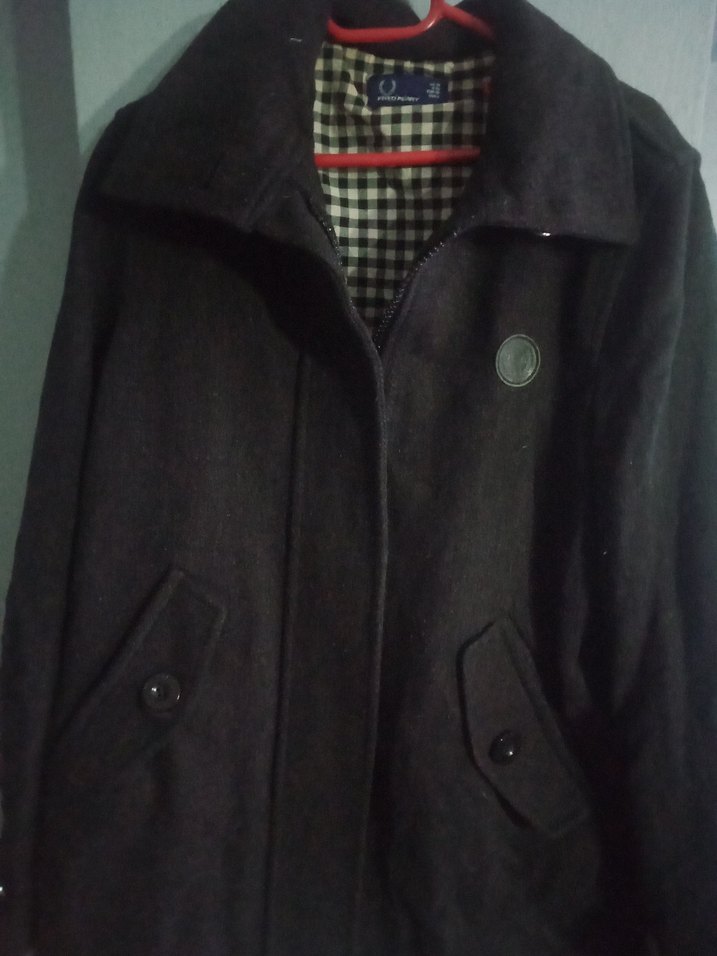 Düğmeli Siyah erkek  Kaban - Görsel 3