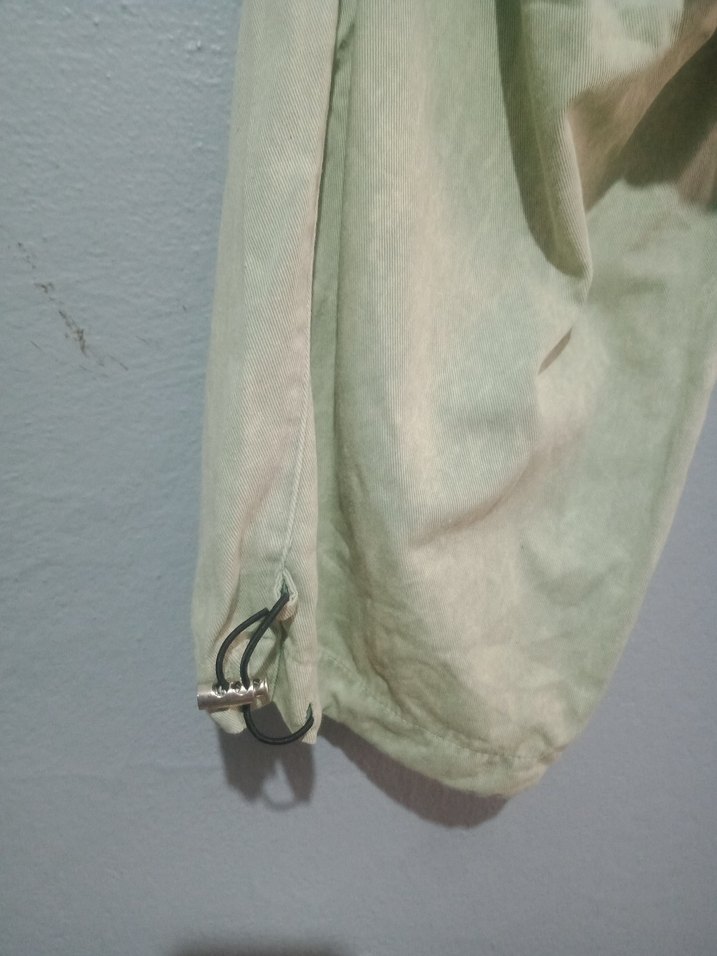 ikili takım Yeşil Salaş Keten Pantolon - Görsel 2