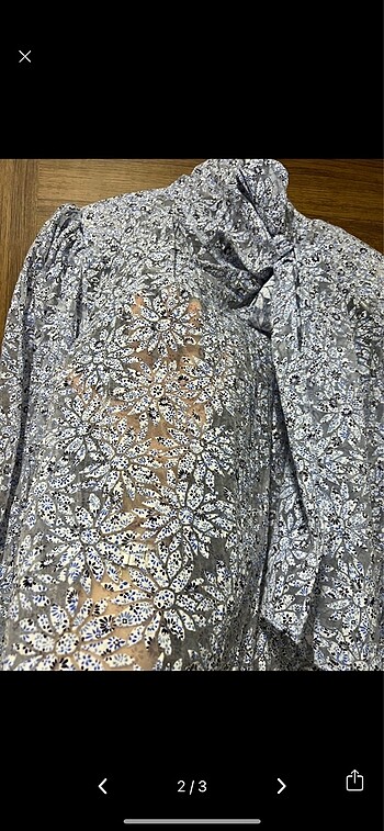 BSL FASHION Şifon şeffaf bluz