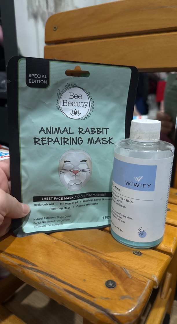 Hayvan Temalı Onarıcı Yüz Maskesi ve Cilt Toniği - Görsel 2