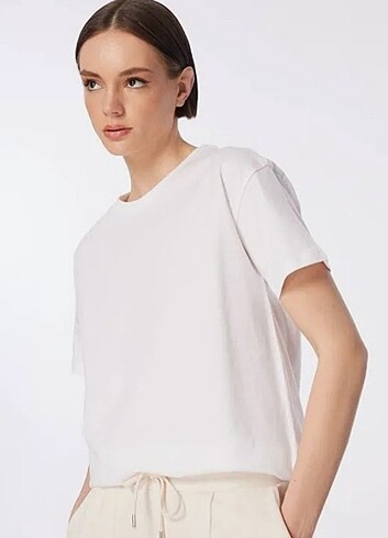 ????Basic Bisiklet Yaka Kısa Kol T-Shirt ????